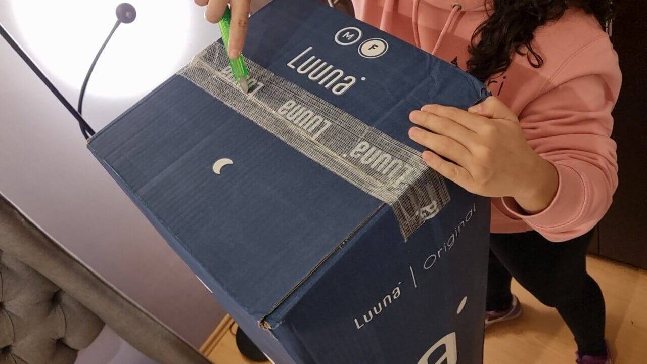 colchon luuna en caja